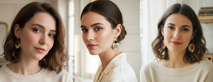 banniere boucles d'oreilles béton brut